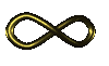 A spinning infinity symbol